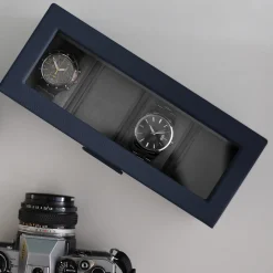 Stackers Groom Gifts | Watch Boxes*4 Piece Watch Box Navy