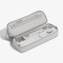 Stackers Honeymoon Gifts | Bridesmaid Gifts*Cosmetic and Jewellery Bag Pebble Grey