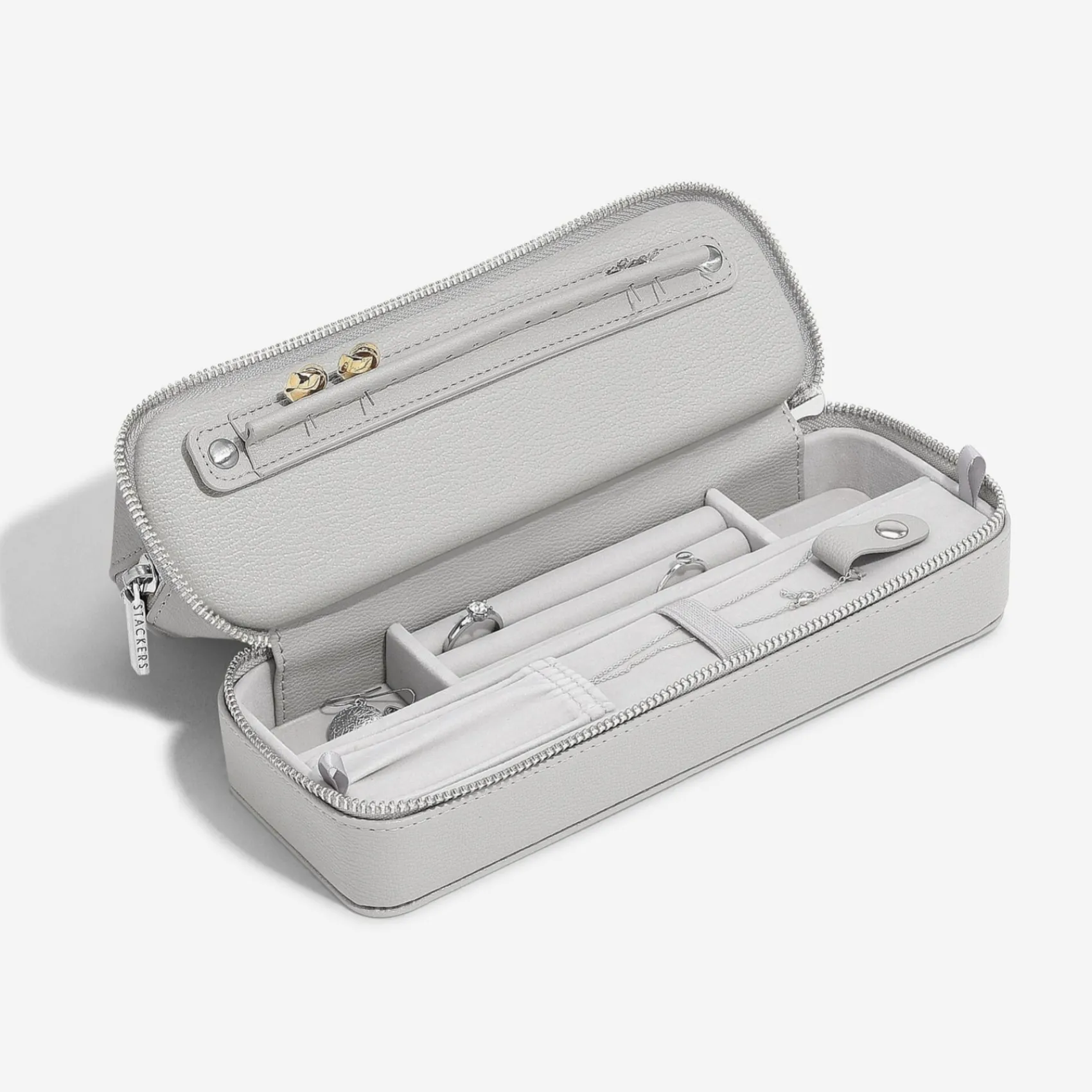 Stackers Honeymoon Gifts | Bridesmaid Gifts*Cosmetic and Jewellery Bag Pebble Grey
