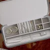 Stackers Mother Of The Groom Gifts | Mother Of The Bride Gifts*Sleek Necklace Zipped Travel Jewellery Box Pebble Grey