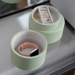 Stackers Mother Of The Groom Gifts | Mother Of The Bride Gifts*Bedside Table Jewellery Box Pod Sage Green