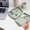 Stackers Honeymoon Gifts*Cable Tidy Pouch Organiser Bag Sage Green