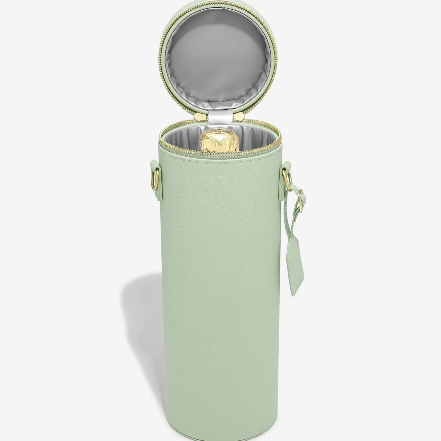 Stackers Engagement Gifts | Bridesmaid Gifts*Champagne Bottle Bag Sage Green