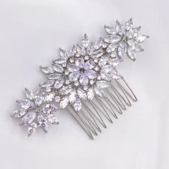 Lace & Favour Prom Hair Clips & Combs | Crystal Hair Accessories*Sundance Sparkling Crystal Wedding Hair Comb Silver