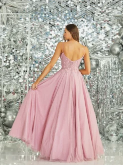 Tiffanys Prom Tiffanys Prom Dresses | Pink Prom Dresses*Tiffanys Serenity Rose Pink Floral A Line Prom Dress