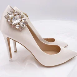 Rainbow Club Bride Gifts | Shoe Jewellery*Xenia by | Sparkly Brooch Shoe Clips Soft Gold