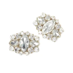 Rainbow Club Bride Gifts | Shoe Jewellery*Xenia by | Sparkly Brooch Shoe Clips Soft Gold